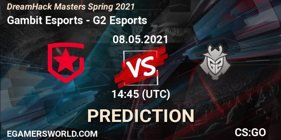 Prognoza Gambit Esports - G2 Esports. 08.05.2021 at 14:45, Counter-Strike (CS2), DreamHack Masters Spring 2021
