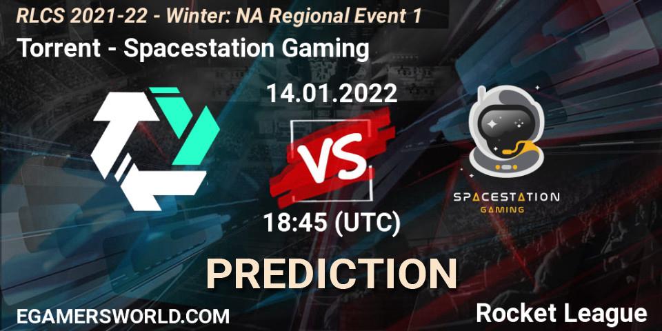 Prognoza Torrent - Spacestation Gaming. 14.01.2022 at 18:45, Rocket League, RLCS 2021-22 - Winter: NA Regional Event 1