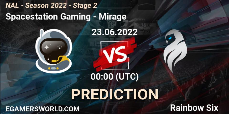 Prognoza Spacestation Gaming - Mirage. 23.06.22, Rainbow Six, NAL - Season 2022 - Stage 2