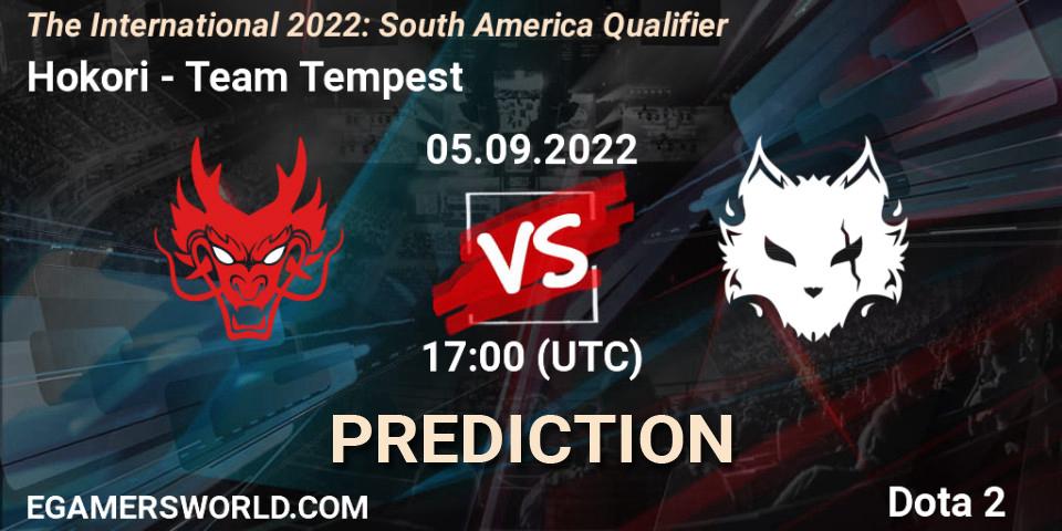 Prognoza Hokori - Team Tempest. 05.09.2022 at 16:59, Dota 2, The International 2022: South America Qualifier
