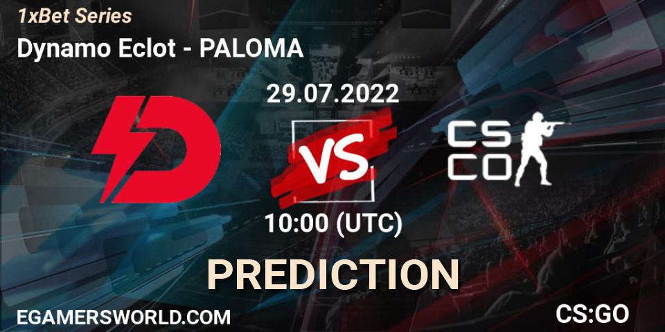 Prognoza Dynamo Eclot - PALOMA. 29.07.22, CS2 (CS:GO), 1xBet Series