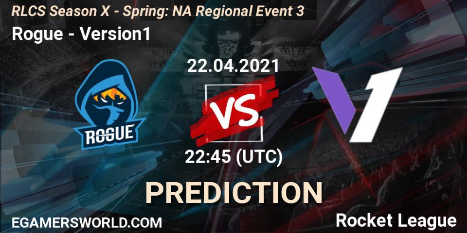 Prognoza Rogue - Version1. 22.04.2021 at 22:45, Rocket League, RLCS Season X - Spring: NA Regional Event 3