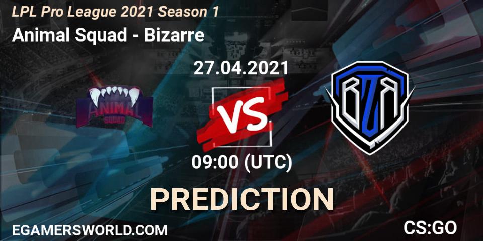 Prognoza Animal Squad - Bizarre. 27.04.21, CS2 (CS:GO), LPL Pro League 2021 Season 1
