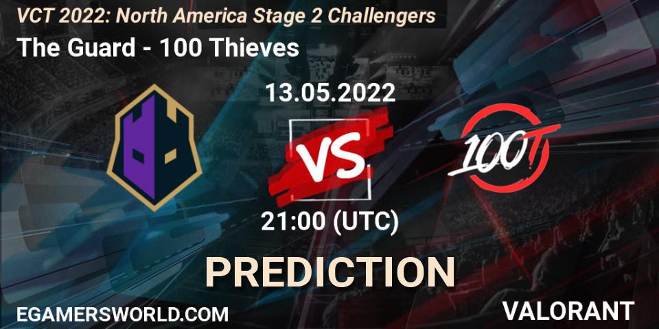 Prognoza The Guard - 100 Thieves. 13.05.2022 at 20:15, VALORANT, VCT 2022: North America Stage 2 Challengers