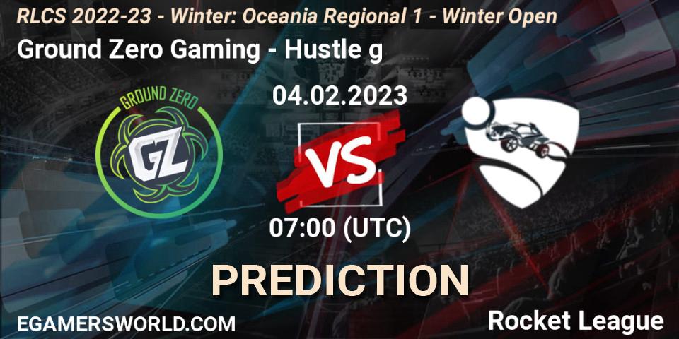 Prognoza Ground Zero Gaming - Hustle g. 04.02.2023 at 08:00, Rocket League, RLCS 2022-23 - Winter: Oceania Regional 1 - Winter Open