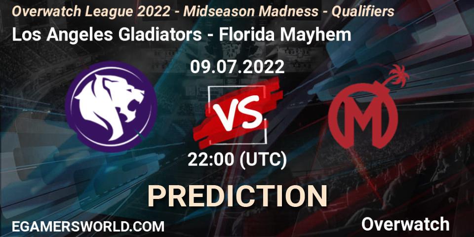 Prognoza Los Angeles Gladiators - Florida Mayhem. 09.07.2022 at 22:45, Overwatch, Overwatch League 2022 - Midseason Madness - Qualifiers