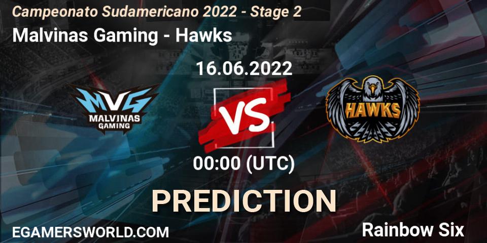 Prognoza Malvinas Gaming - Hawks. 17.06.2022 at 00:00, Rainbow Six, Campeonato Sudamericano 2022 - Stage 2