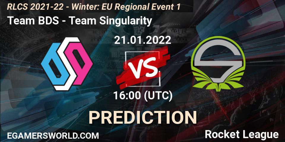 Prognoza Team BDS - Team Singularity. 21.01.22, Rocket League, RLCS 2021-22 - Winter: EU Regional Event 1