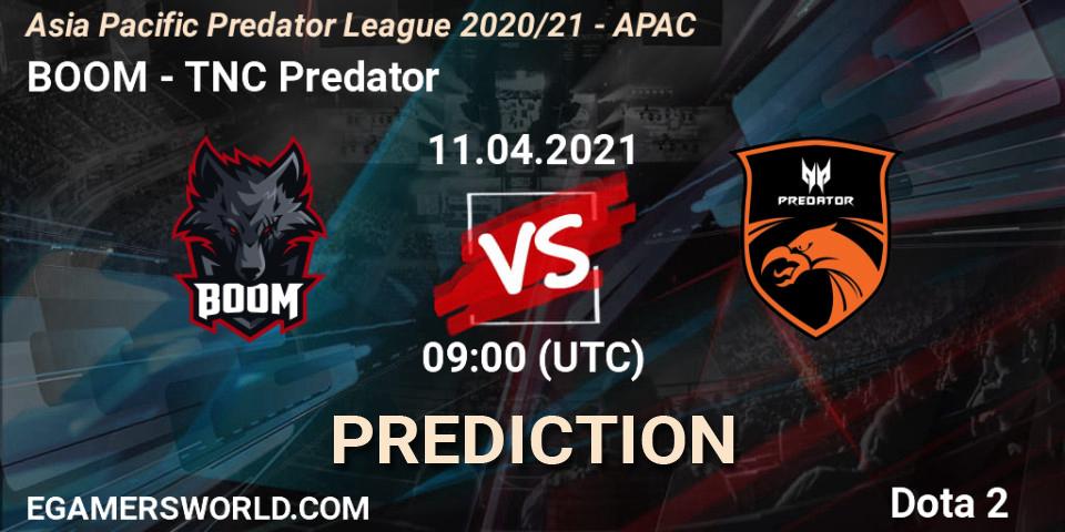 Prognoza BOOM - TNC Predator. 11.04.2021 at 09:01, Dota 2, Asia Pacific Predator League 2020/21 - APAC