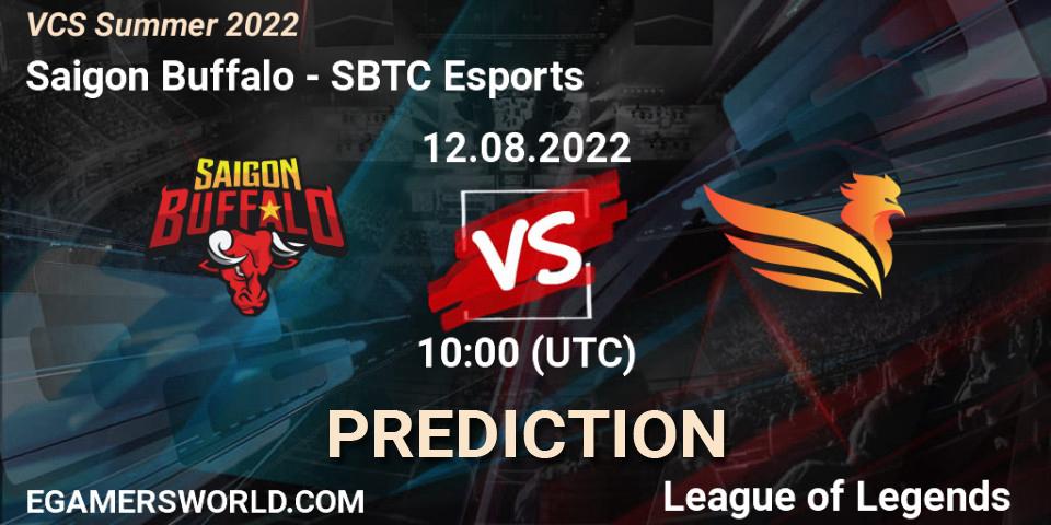 Prognoza Saigon Buffalo - SBTC Esports. 12.08.2022 at 10:00, LoL, VCS Summer 2022