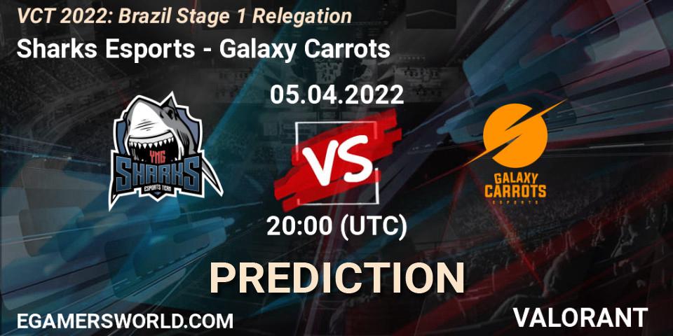 Prognoza Sharks Esports - Galaxy Carrots. 05.04.2022 at 20:00, VALORANT, VCT 2022: Brazil Stage 1 Relegation