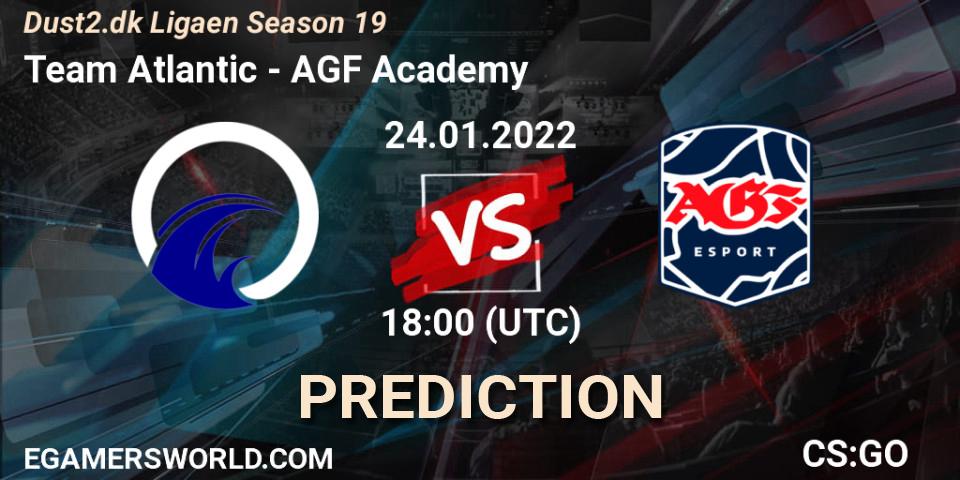 Prognoza Team Atlantic - AGF Academy. 25.01.2022 at 19:00, Counter-Strike (CS2), Dust2.dk Ligaen Season 19