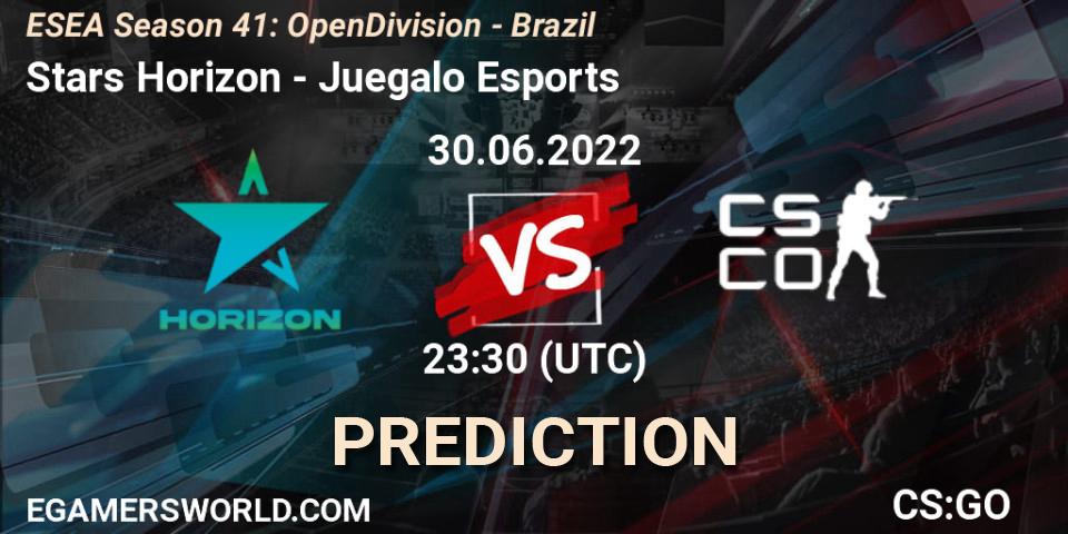 Prognoza Stars Horizon - Juegalo Esports. 30.06.2022 at 23:00, Counter-Strike (CS2), ESEA Season 41: Open Division - Brazil