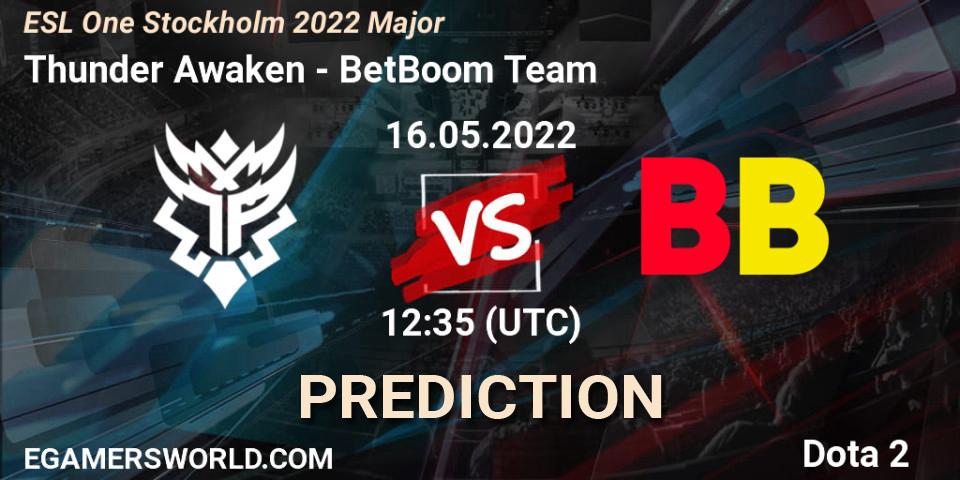 Prognoza Thunder Awaken - BetBoom Team. 16.05.2022 at 13:19, Dota 2, ESL One Stockholm 2022 Major