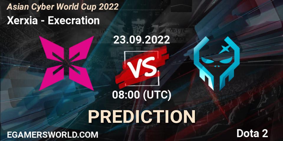 Prognoza Xerxia - Execration. 23.09.22, Dota 2, Asian Cyber World Cup 2022
