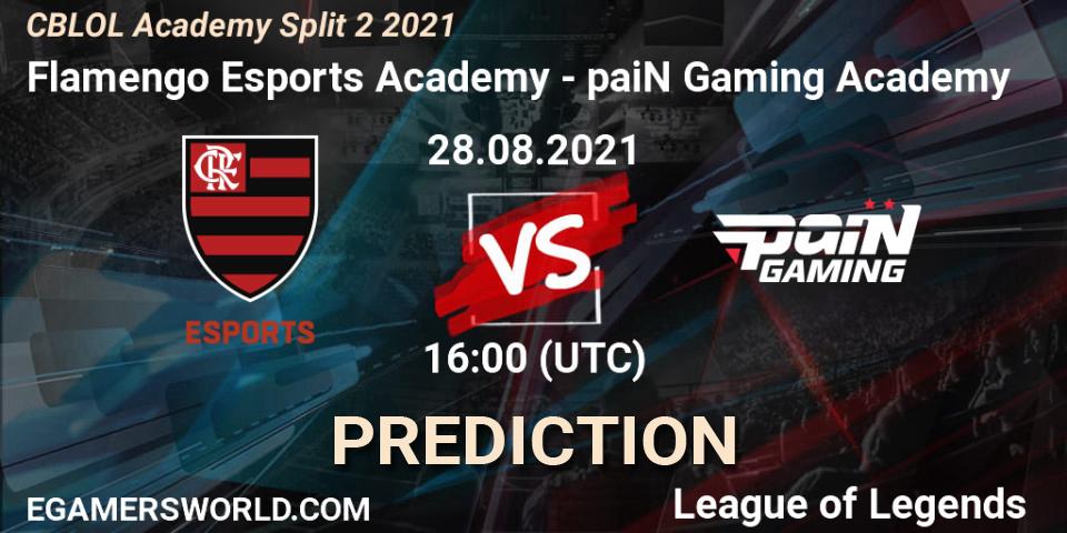 Prognoza Flamengo Esports Academy - paiN Gaming Academy. 28.08.2021 at 16:00, LoL, CBLOL Academy Split 2 2021