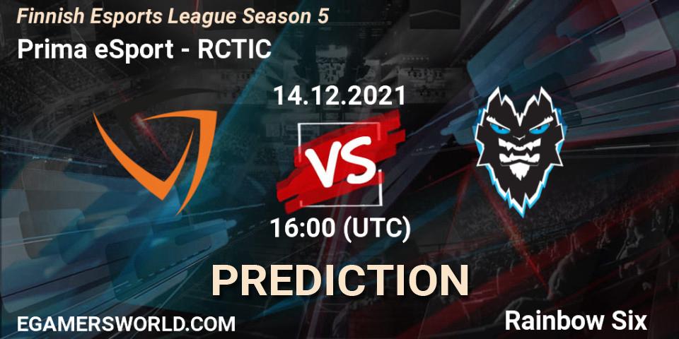Prognoza Prima eSport - RCTIC. 14.12.2021 at 16:00, Rainbow Six, Finnish Esports League Season 5