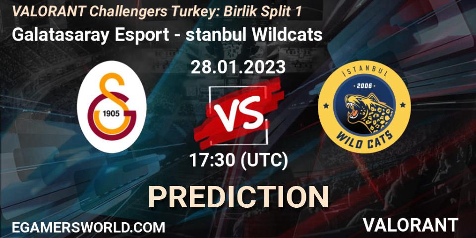 Prognoza Galatasaray Esport - İstanbul Wildcats. 28.01.23, VALORANT, VALORANT Challengers 2023 Turkey: Birlik Split 1