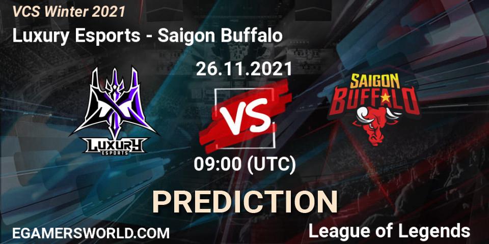 Prognoza Luxury Esports - Saigon Buffalo. 26.11.2021 at 09:00, LoL, VCS Winter 2021