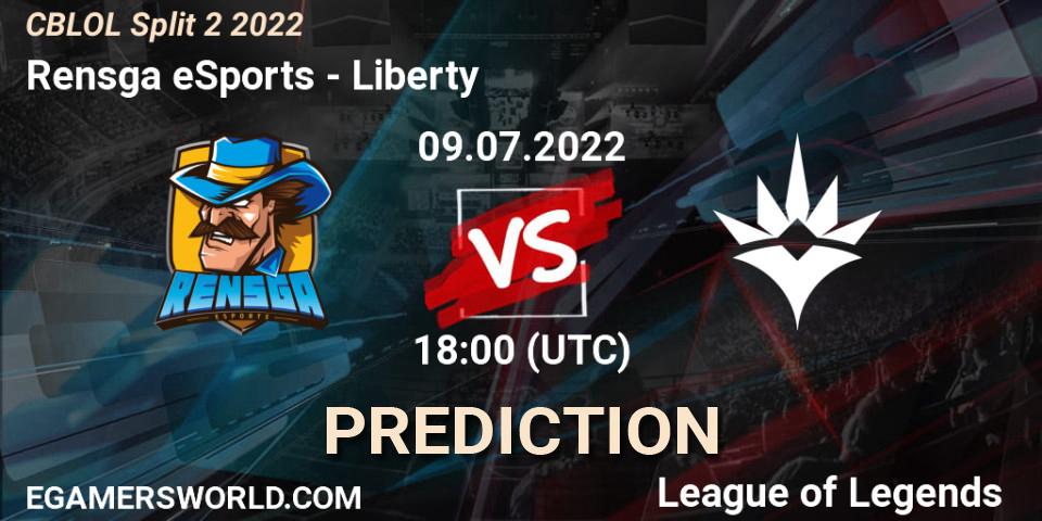Prognoza Rensga eSports - Liberty. 09.07.22, LoL, CBLOL Split 2 2022