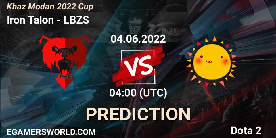 Prognoza Iron Talon - LBZS. 04.06.2022 at 04:08, Dota 2, Khaz Modan 2022 Cup