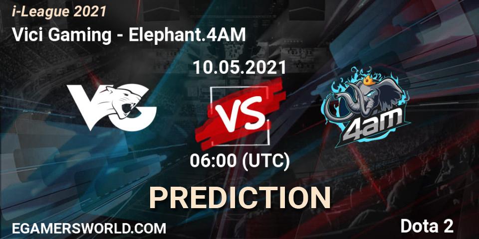Prognoza Vici Gaming - Elephant.4AM. 10.05.2021 at 06:06, Dota 2, i-League 2021 Season 1