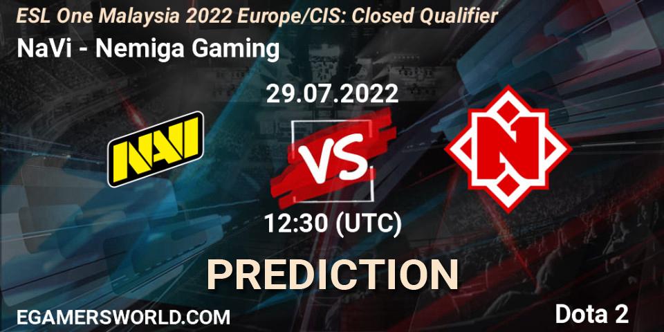 Prognoza NaVi - Nemiga Gaming. 29.07.2022 at 12:30, Dota 2, ESL One Malaysia 2022 Europe/CIS: Closed Qualifier