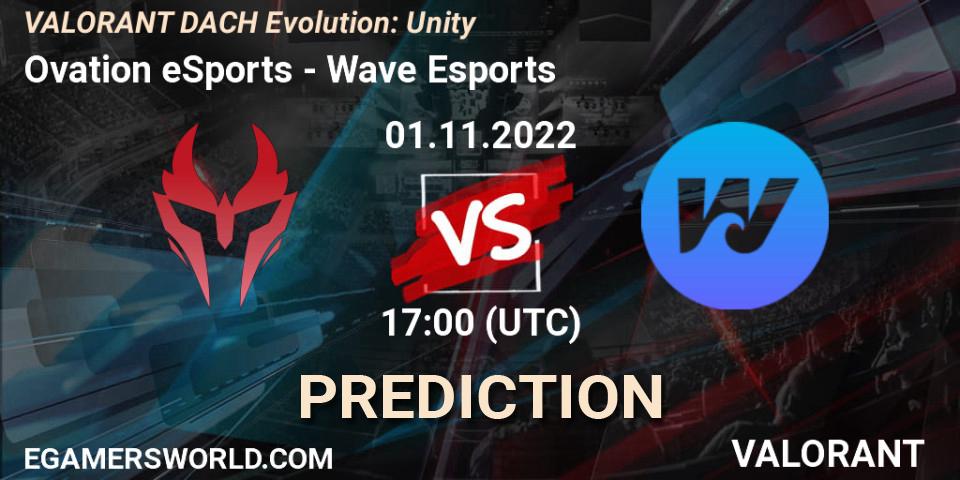Prognoza Ovation eSports - Wave Esports. 01.11.22, VALORANT, VALORANT DACH Evolution: Unity