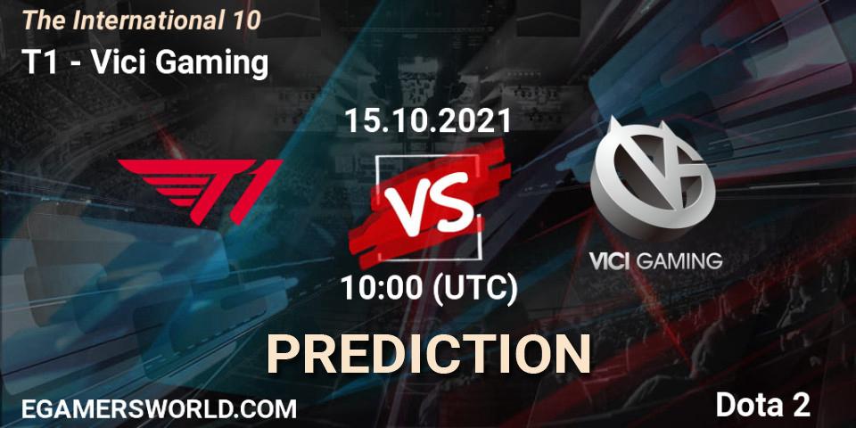 Prognoza T1 - Vici Gaming. 15.10.2021 at 09:46, Dota 2, The Internationa 2021
