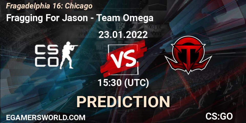 Prognoza Fragging For Jason - Omega. 23.01.2022 at 15:30, Counter-Strike (CS2), Fragadelphia 16: Chicago