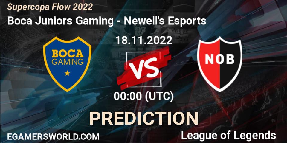 Prognoza Boca Juniors Gaming - Newell's Esports. 18.11.22, LoL, Supercopa Flow 2022