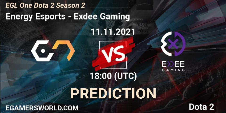 Prognoza Energy Esports - Exdee Gaming. 04.12.2021 at 12:29, Dota 2, EGL One Dota 2 Season 2