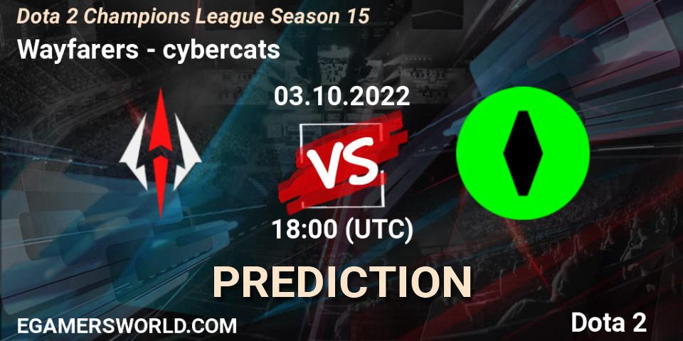 Prognoza Wayfarers - cybercats. 03.10.2022 at 18:07, Dota 2, Dota 2 Champions League Season 15