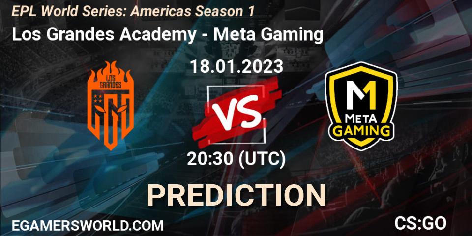 Prognoza Los Grandes Academy - Meta Gaming Brasil. 18.01.2023 at 20:30, Counter-Strike (CS2), EPL World Series: Americas Season 1