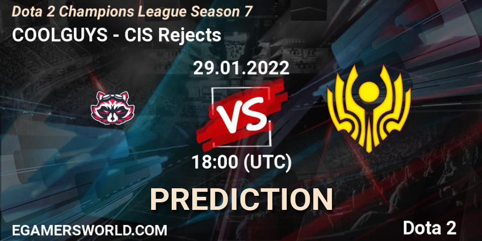 Prognoza NO SORRY - CIS Rejects. 29.01.2022 at 18:06, Dota 2, Dota 2 Champions League 2022 Season 7