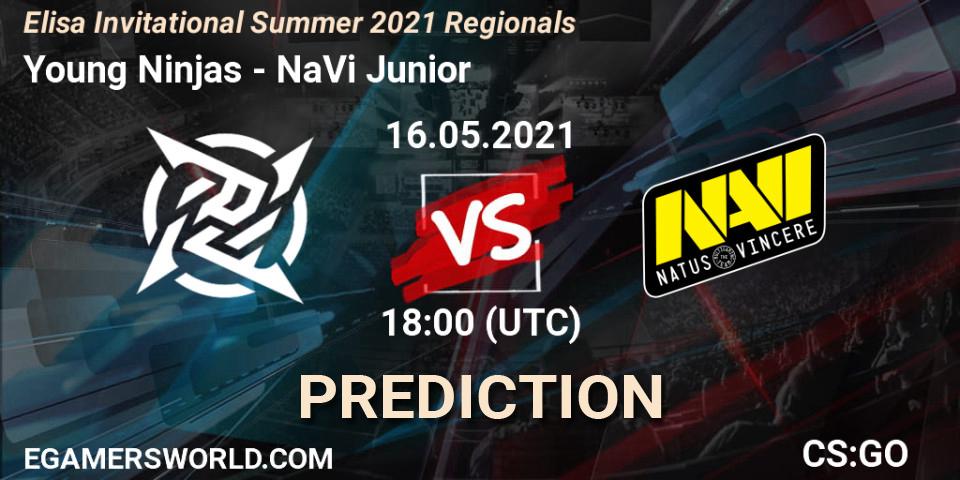 Prognoza Young Ninjas - NaVi Junior. 16.05.2021 at 18:00, Counter-Strike (CS2), Elisa Invitational Summer 2021 Regionals