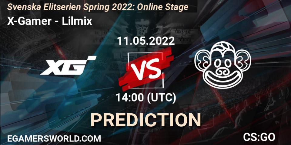 Prognoza X-Gamer - Lilmix. 11.05.2022 at 14:00, Counter-Strike (CS2), Svenska Elitserien Spring 2022: Online Stage