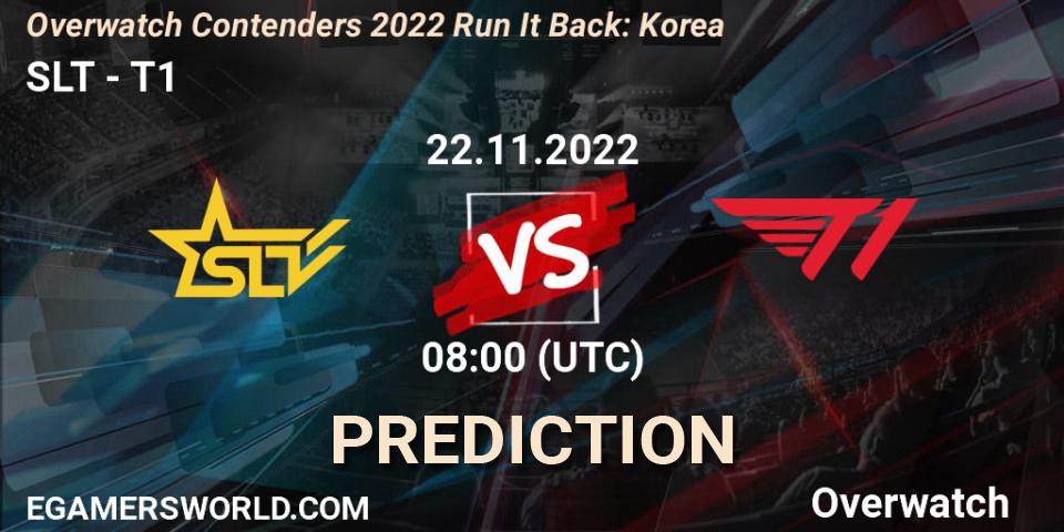 Prognoza SLT - T1. 22.11.22, Overwatch, Overwatch Contenders 2022 Run It Back: Korea