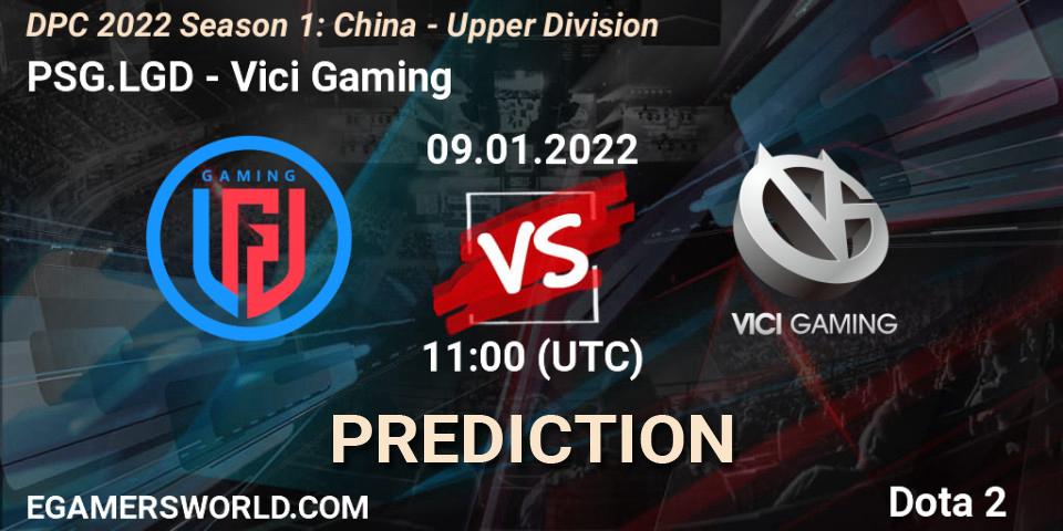 Prognoza PSG.LGD - Vici Gaming. 09.01.22, Dota 2, DPC 2022 Season 1: China - Upper Division