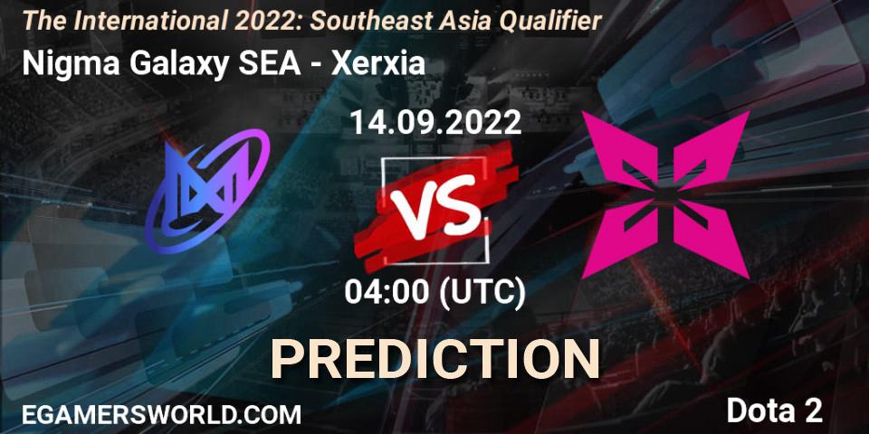Prognoza Nigma Galaxy SEA - Xerxia. 14.09.2022 at 04:35, Dota 2, The International 2022: Southeast Asia Qualifier