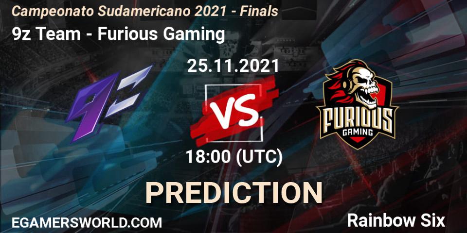 Prognoza 9z Team - Furious Gaming. 25.11.2021 at 20:30, Rainbow Six, Campeonato Sudamericano 2021 - Finals