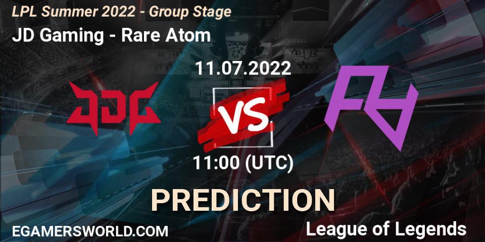 Prognoza JD Gaming - Rare Atom. 11.07.2022 at 11:00, LoL, LPL Summer 2022 - Group Stage