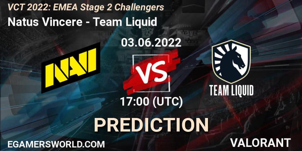 Prognoza Natus Vincere - Team Liquid. 03.06.22, VALORANT, VCT 2022: EMEA Stage 2 Challengers