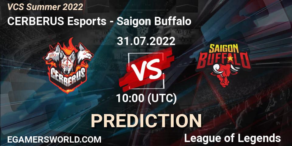 Prognoza CERBERUS Esports - Saigon Buffalo. 31.07.2022 at 10:00, LoL, VCS Summer 2022