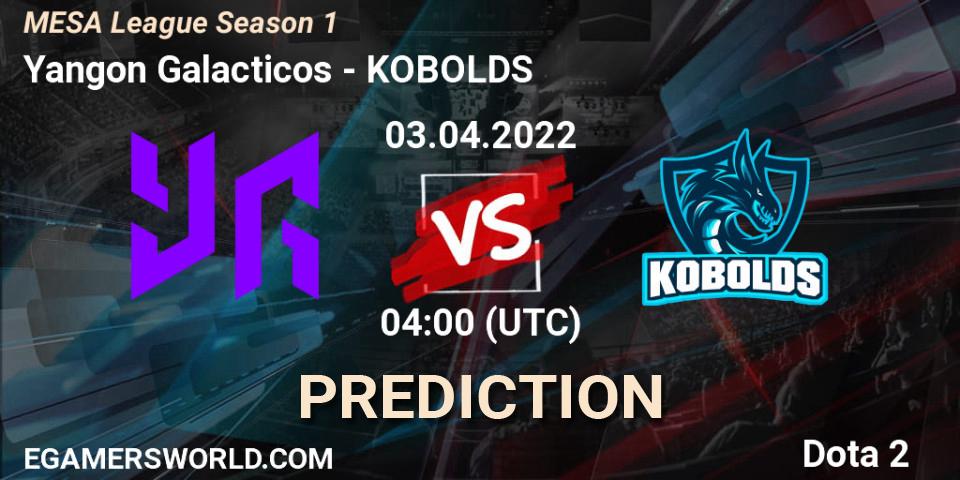 Prognoza Yangon Galacticos - KOBOLDS. 03.04.2022 at 04:10, Dota 2, MESA League Season 1