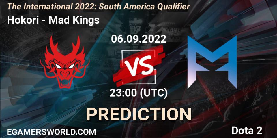Prognoza Hokori - Mad Kings. 06.09.2022 at 22:28, Dota 2, The International 2022: South America Qualifier