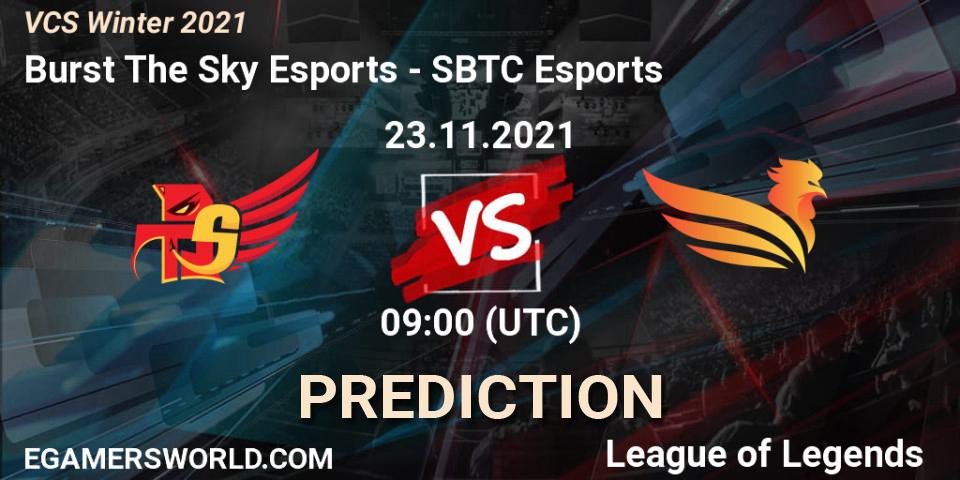 Prognoza Burst The Sky Esports - SBTC Esports. 23.11.2021 at 09:00, LoL, VCS Winter 2021
