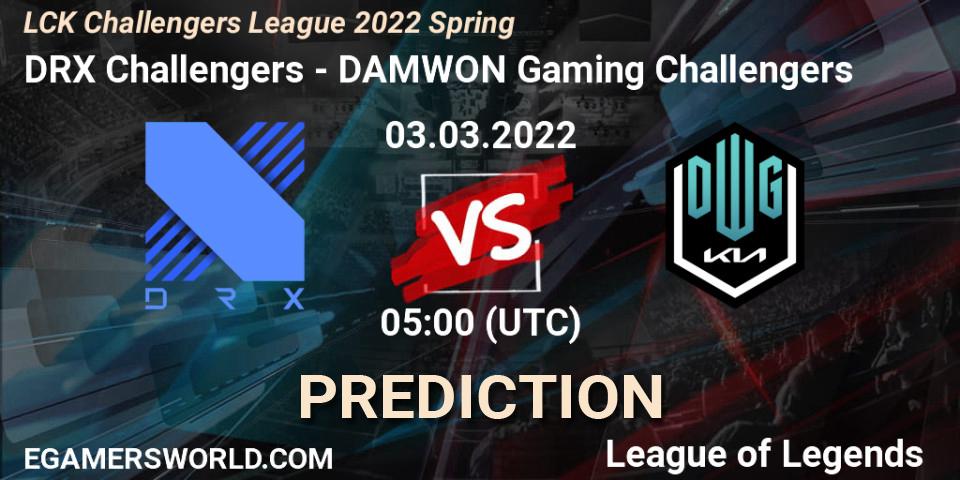 Prognoza DRX Challengers - DAMWON Gaming Challengers. 03.03.2022 at 05:00, LoL, LCK Challengers League 2022 Spring