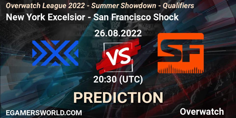 Prognoza New York Excelsior - San Francisco Shock. 26.08.22, Overwatch, Overwatch League 2022 - Summer Showdown - Qualifiers