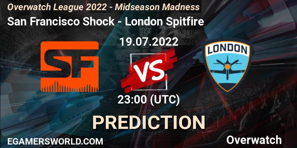 Prognoza San Francisco Shock - London Spitfire. 20.07.22, Overwatch, Overwatch League 2022 - Midseason Madness